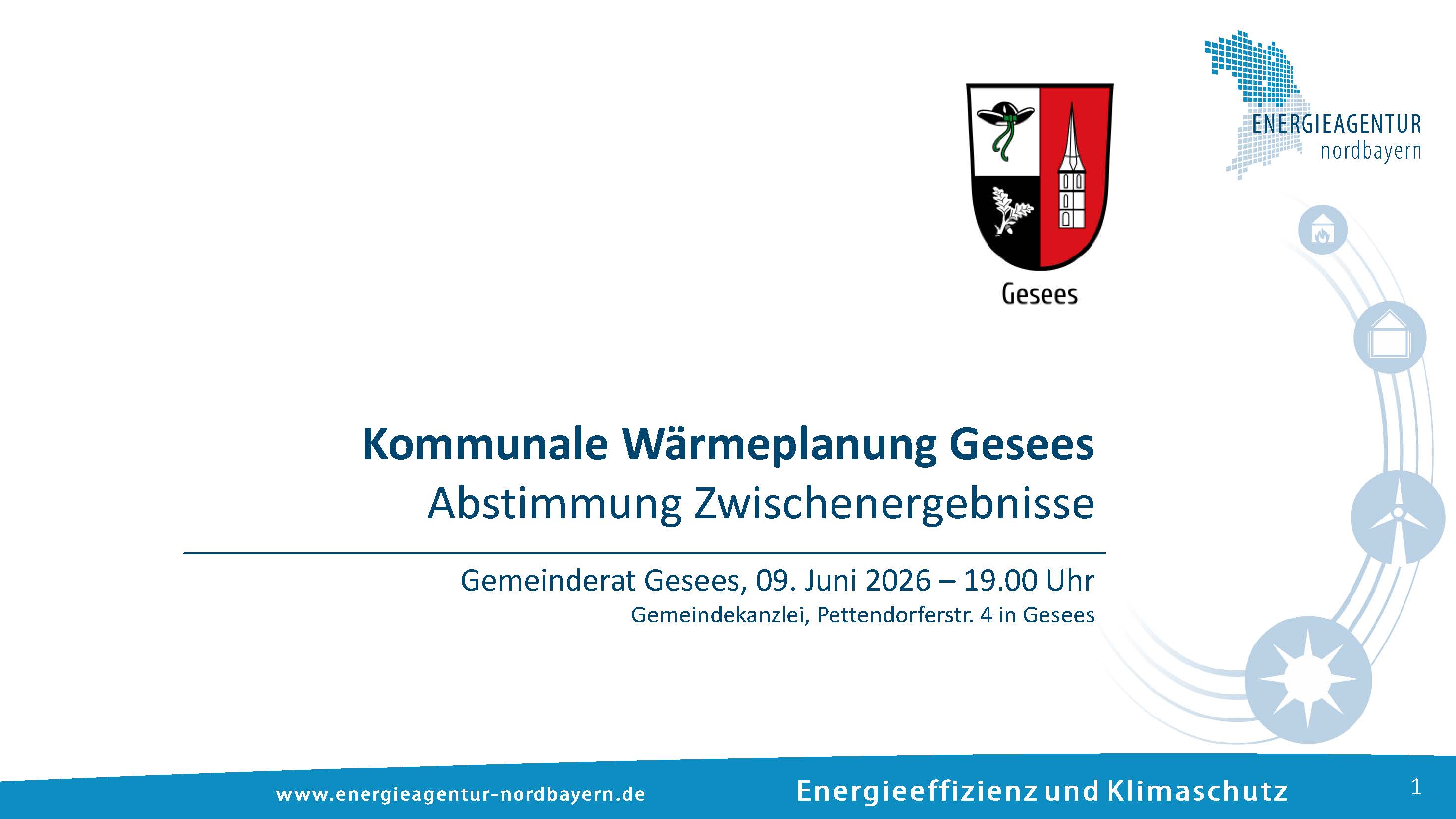 Zwischenergebnisse Kommunale Wärmeplanung Gesees
